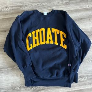 Choate Champion reverse weave USA pullover crewneck